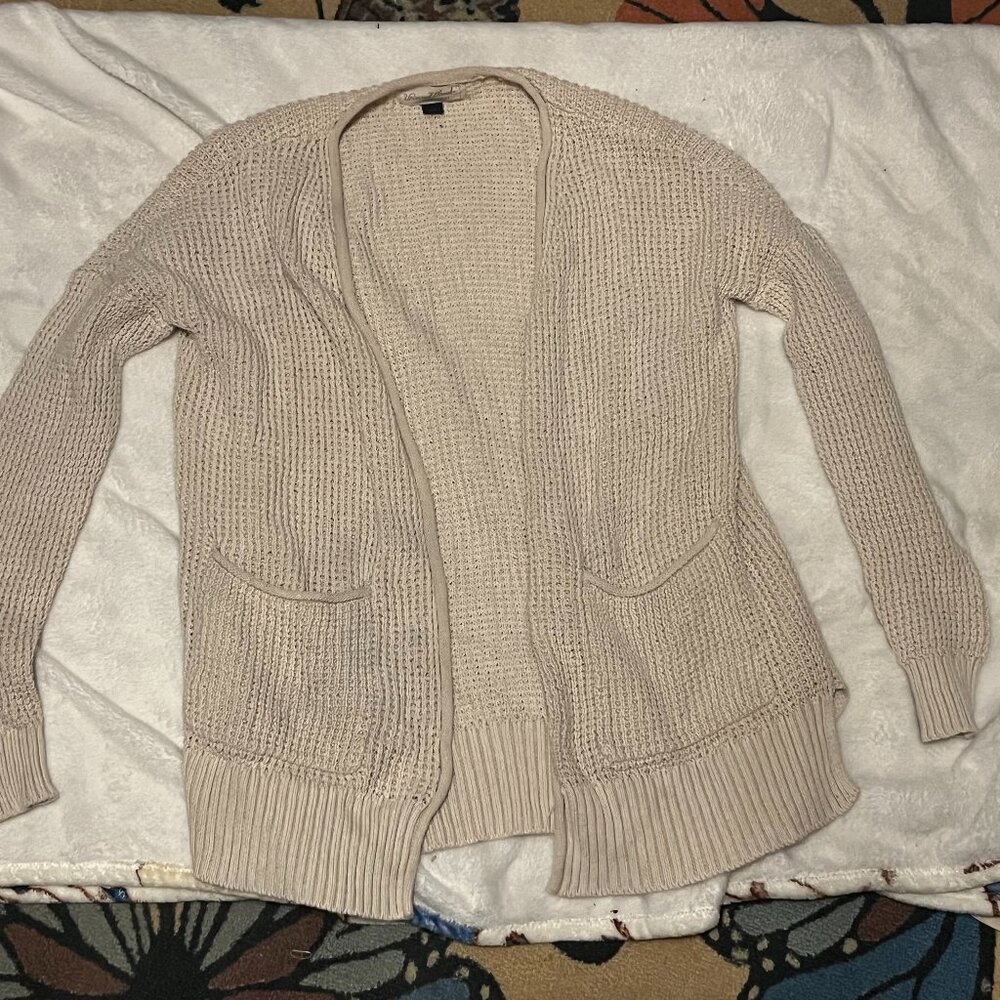 Beige Oversized Knit Sweater